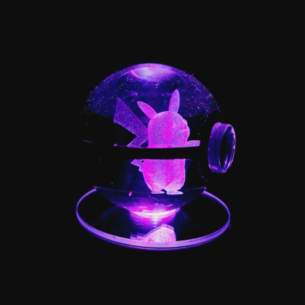 Lámpara de cristal de Pikachu